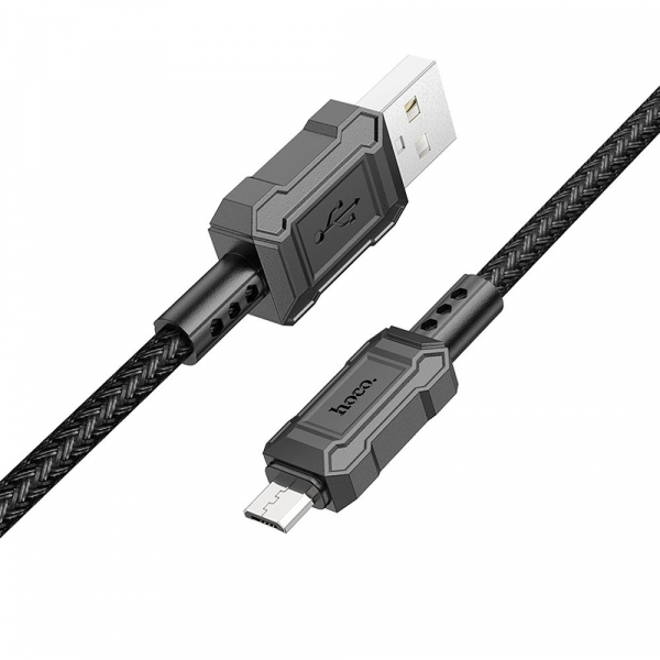 Cablu Date si Incarcare USB-A - microUSB HOCO Leader X94, 18W, 1m, Negru