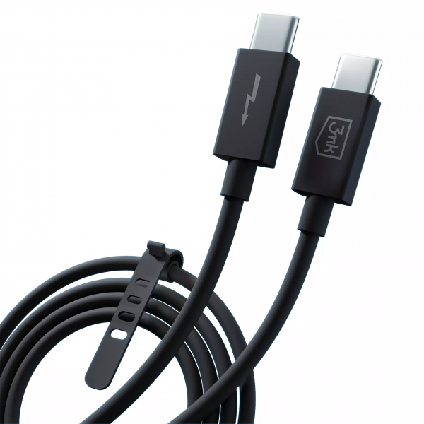 Cablu Date si Incarcare USB-C - USB-C 3MK Hyper Thunderbolt, 240W, 1m, Negru