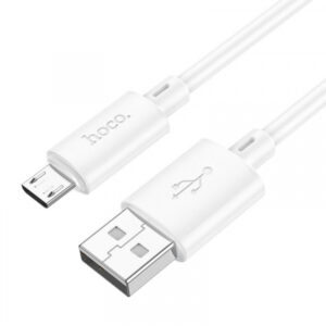 Cablu Date si Incarcare USB-A - microUSB HOCO X88, 18W, 1m, Alb