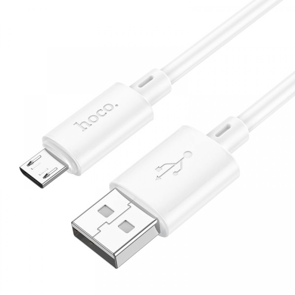 Cablu Date si Incarcare USB-A - microUSB HOCO X88, 18W, 1m, Alb