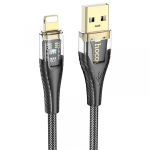 Cablu Date si Incarcare USB-A - Lightning HOCO U121, 18W, 1.2m, Negru