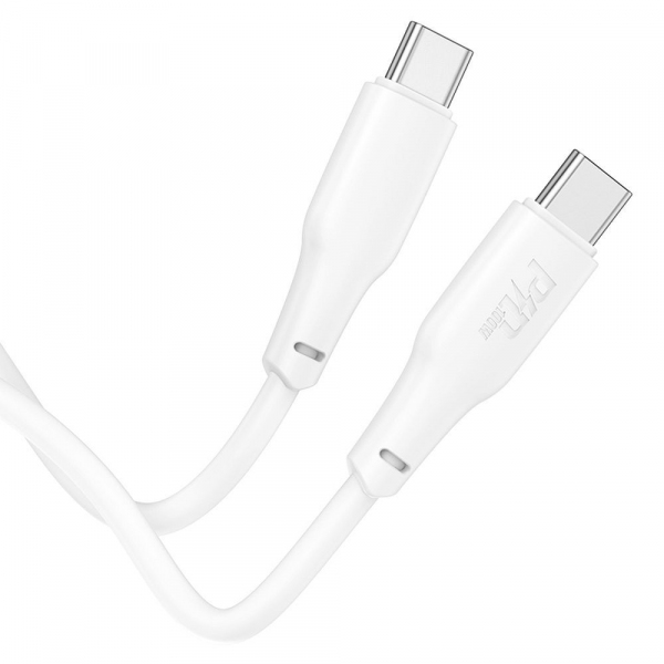 Cablu Date si Incarcare USB-C - USB-C HOCO X93, 100W, 2m, Alb