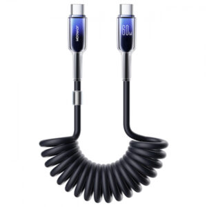 Cablu Date si Incarcare USB-C - USB-C Joyroom S-A43 Crystal, 60W, 1.5m, Negru