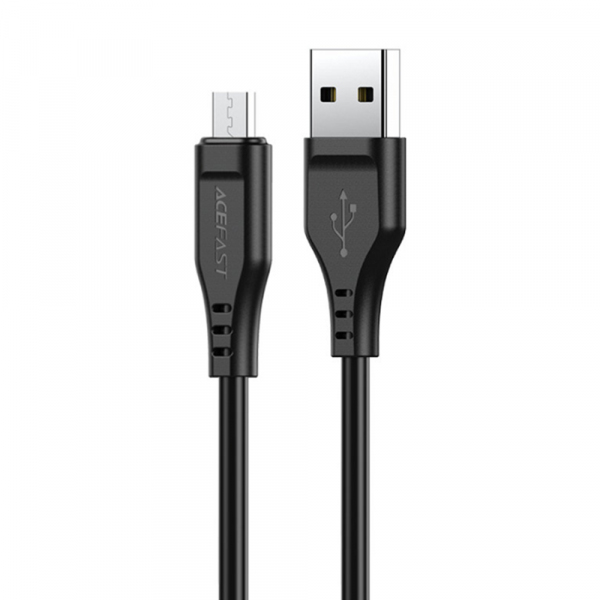 Cablu Date si Incarcare USB-A - microUSB Acefast C3-09, 18W, 1.2m, Negru