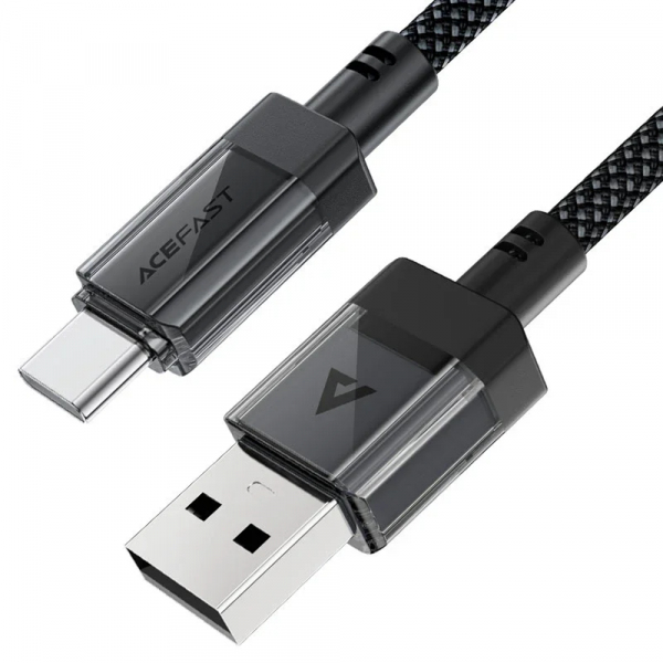 Cablu Date si Incarcare USB-A - USB-C Acefast C12-04, 18W, 1.2m, Negru