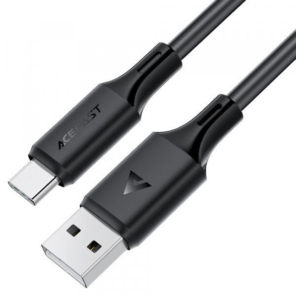 Cablu Date si Incarcare USB-A - USB-C Acefast C17-04, 18W, 1.2m, Negru