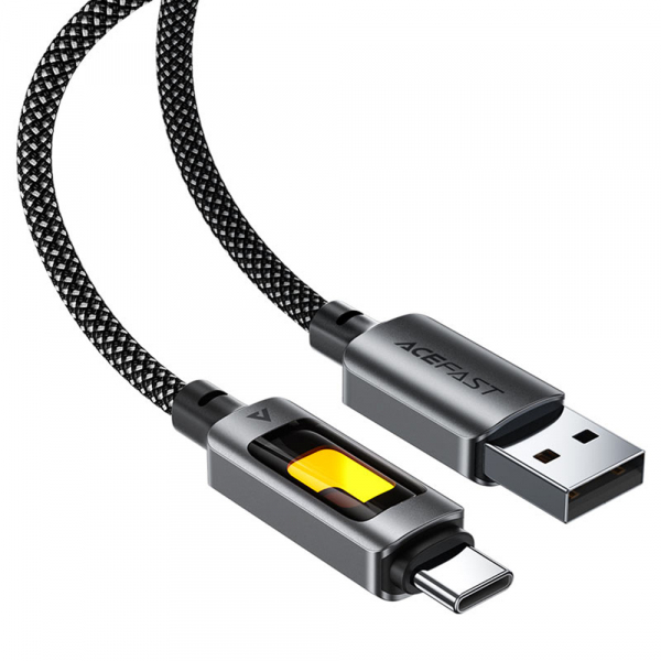 Cablu Date si Incarcare USB-A - USB-C Acefast C21-04, 18W, 1.2m, Negru