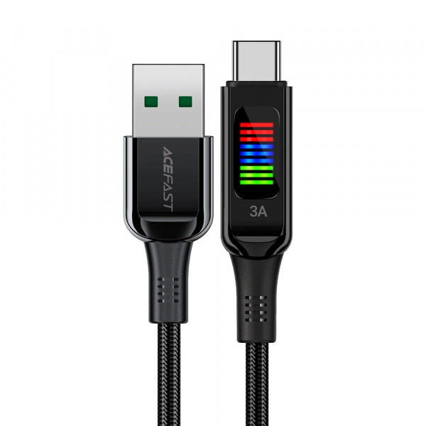 Cablu Date si Incarcare USB-A - USB-C Acefast C7-04, 18W, 1.2m, Negru