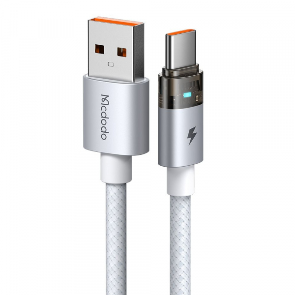 Cablu Date si Incarcare USB-A - USB-C McDodo CA-6892, 66W, 1.2m, Alb