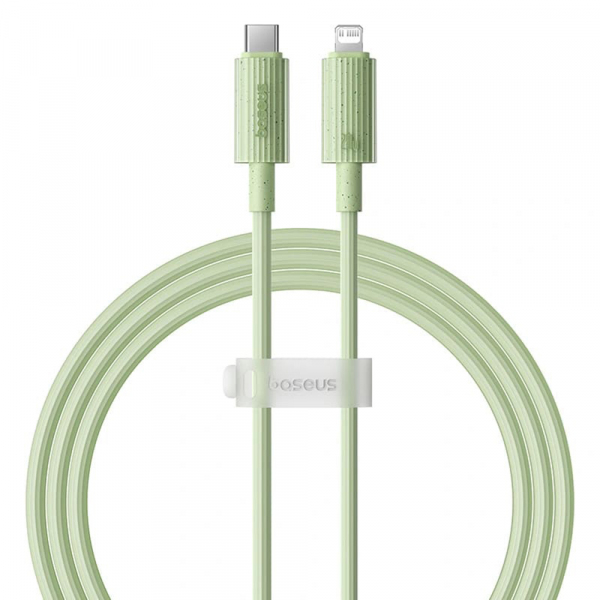 Cablu Date si Incarcare USB-C - Lightning Baseus Habitat, 20W, 2m, Verde P10360201631-01