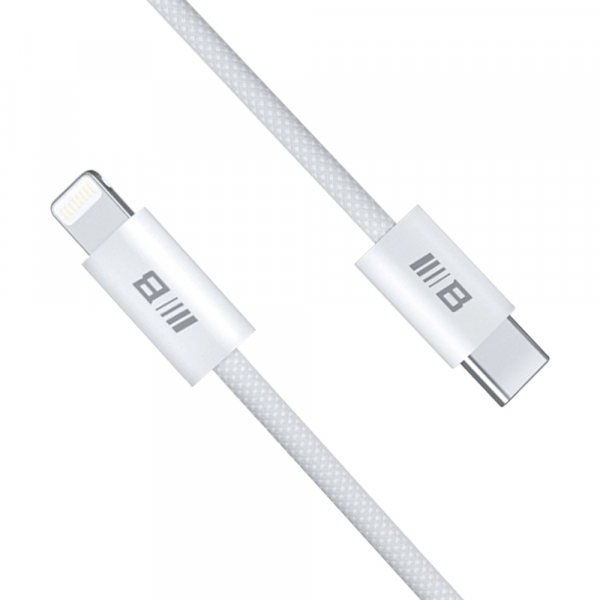 Cablu Date si Incarcare USB-C - Lightning Blueo, 20W, 1.2m, Alb