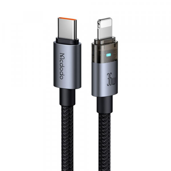 Cablu Date si Incarcare USB-C - Lightning McDodo CA-6940, 36W, 1.2m, Negru
