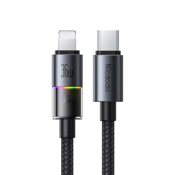 Cablu Date si Incarcare USB-C - Lightning McDodo CA-8190 Colorful, 36W, 1.2m, Negru