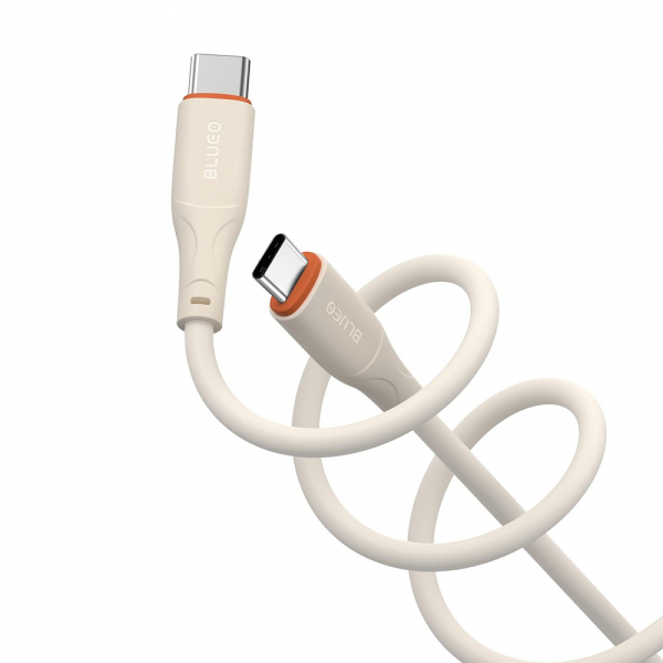 Cablu Date si Incarcare USB-C - USB-C Blueo Ape Legend, 100W, 1.5m, Portocaliu