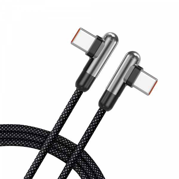 Cablu Date si Incarcare USB-C - USB-C Lito LD13CC, 60W, 1m, Negru