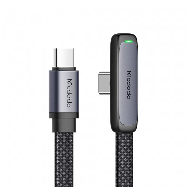 Cablu Date si Incarcare USB-C - USB-C McDodo CA-3360 Angled, 65W, 1.2m, Negru