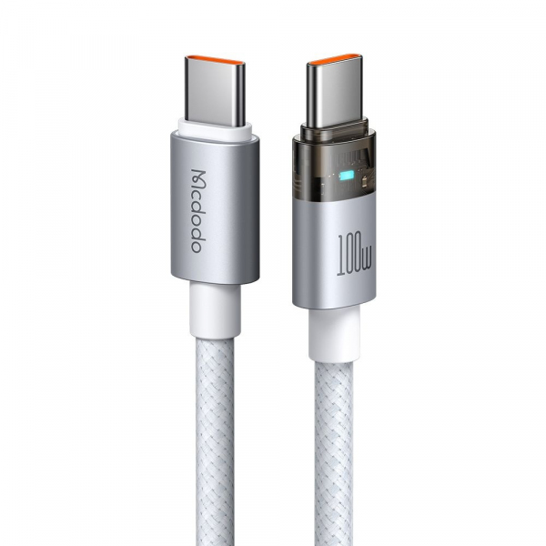Cablu Date si Incarcare USB-C - USB-C McDodo CA-5582, 100W, 1.2m, Alb