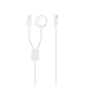 Incarcator Wireless XO Design CX030 pentru Apple Watch Series, USB-C, Alb