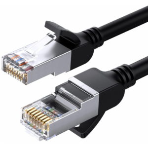 Cablu Retea UGREEN NW101 Flat, UTP, Cat6, 0.5m, Negru