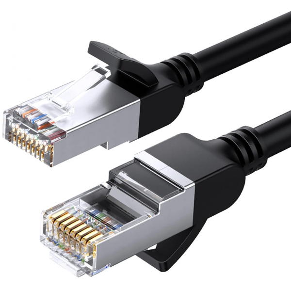 Cablu Retea UGREEN NW101 Flat, UTP, Cat6, 3m, Negru