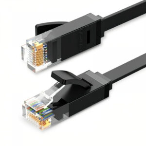Cablu Retea UGREEN NW102 Flat, UTP, Cat6, 3m, Negru