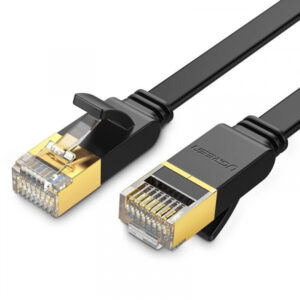 Cablu Retea UGREEN NW106 Flat, UTP, Cat7, 3m, Negru