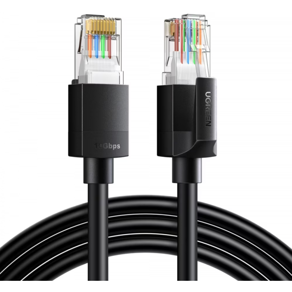 Cablu Retea UGREEN NW316, UTP, Cat6, 8m, Negru