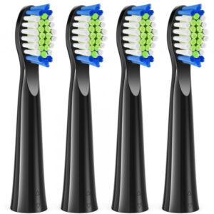 Capat Rezerva SDD2 pentru Periuta Electrica Bitvae D2, Set 4 bucati, Negru