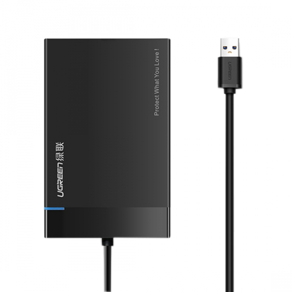 Rack UGREEN US221 pentru HDD / SSD SATA 2.5inch, USB 3.0, Negru