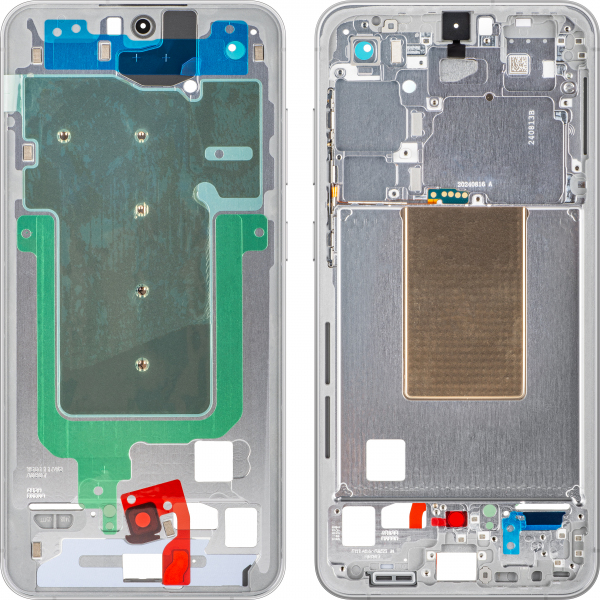 Carcasa Mijloc Samsung Galaxy S24 FE S721, Argintie, Service Pack GH82-35851B