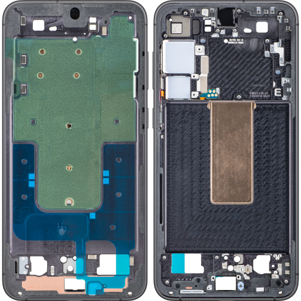 Carcasa Mijloc Samsung Galaxy S23+ S916, Neagra (Phantom Black), Service Pack GH96-15838A