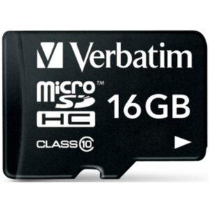 Card Memorie microSDHC Verbatim, 16Gb, Clasa 10 / UHS-1 U1, Cu Adaptor 44082
