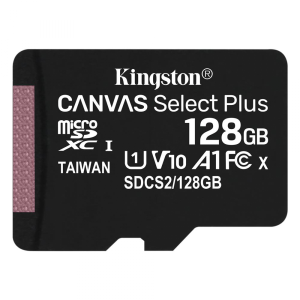 Card Memorie microSDXC Kingston Canvas Select Plus Android A1, 128Gb, Clasa 10 / UHS-1 U1 SDCS2/128GBSP