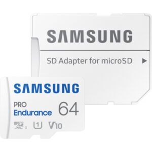Card Memorie microSDXC Samsung PRO Endurance, 64Gb, Clasa 10 / UHS-1 U1, Cu Adaptor MB-MJ64KA/EU