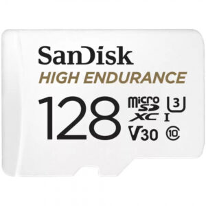 Card Memorie microSDXC SanDisk High Endurance, 128Gb, Clasa 10 / UHS-1 U3, Cu Adaptor SDSQQNR-128G-GN6IA