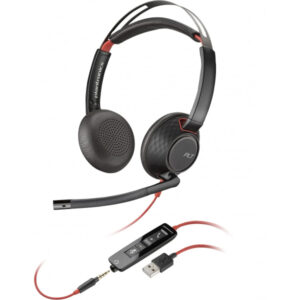 Casti Call Center USB-C HP Poly Blackwire C5220, Negre 80R97AA