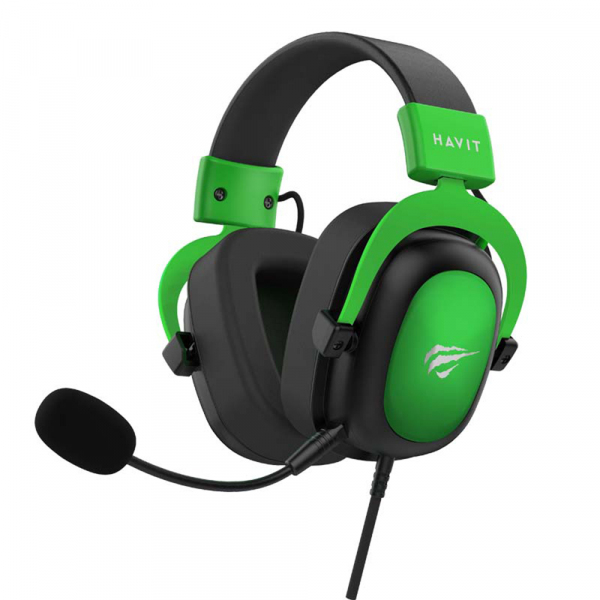 Casti Gaming 3.5mm HAVIT H2002D, 2m, Verzi