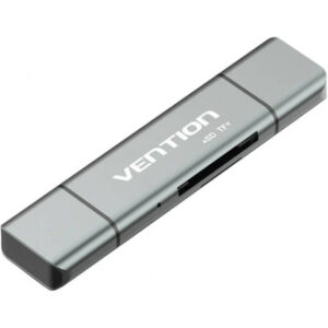 Cititor Card USB / USB-C / microUSB Vention, SD - microSD, Gri CCJH0