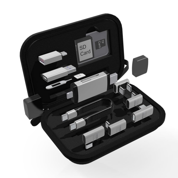 Cititor Card USB / USB-C OEM OmniLink Pro-003 Travel, 10in1, Gri