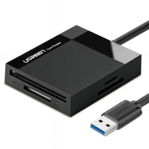 Cititor Card USB 3.0 UGREEN CR125, SD - microSD - CF - MS, Negru
