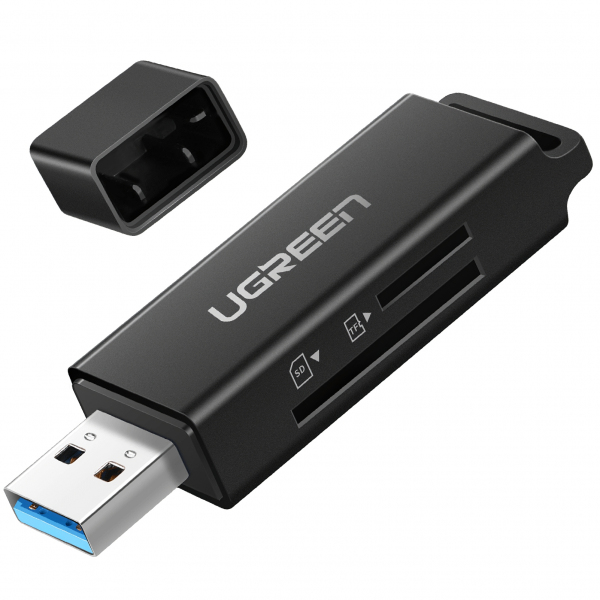 Cititor Card USB 3.0 UGREEN CM104, SD - microSD, Negru