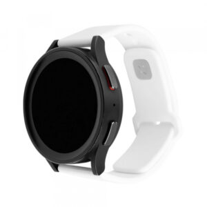 Curea Fixed Silicone Sporty pentru Samsung Galaxy Watch / Huawei Watch Series, 20mm, Alba