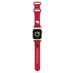 Curea Hello Kitty Silicone Kitty Head pentru Apple Watch 42mm / 41mm / 40mm / 38mm Series, Rosie