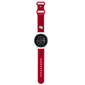 Curea Hello Kitty Silicone Kitty Head pentru Samsung Galaxy Watch / Huawei Watch 46mm / 45mm / 41mm Series, Rosie