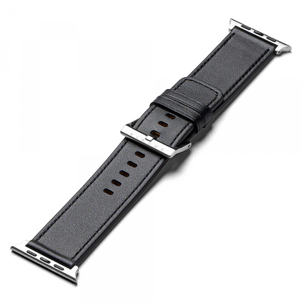 Curea Ringke Leather One pentru Apple Watch 49mm / 46mm / 45mm / 44mm / 42mm Series, Neagra