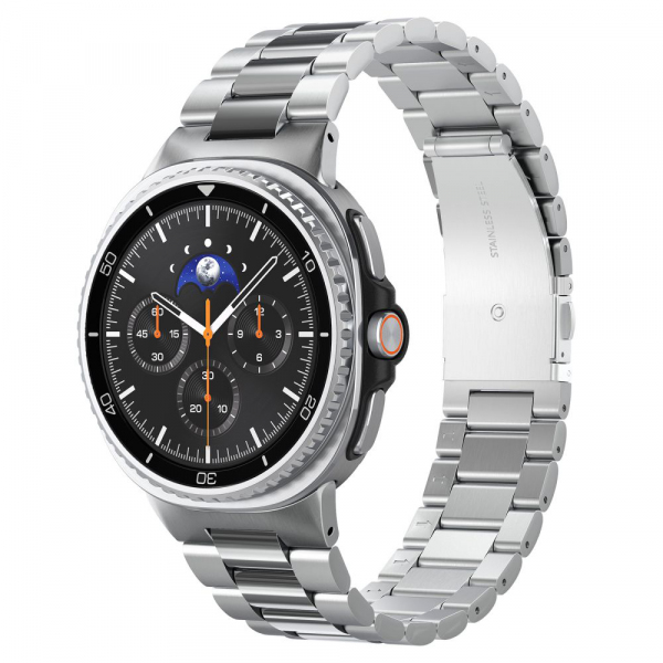 Curea Spigen Modern Fit 316L pentru Samsung Galaxy Watch9 / Watch8 / Watch8 Classic Series, Argintie AMP10120