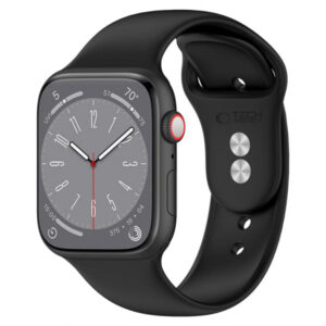 Curea Tech-Protect Silicone pentru Apple Watch 42mm / 41mm / 40mm Series, Neagra