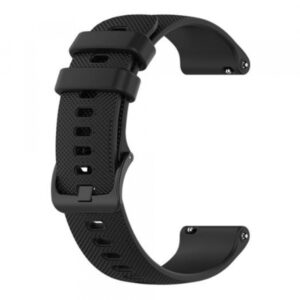 Curea Techsuit W006 pentru Huawei Watch / Garmin Watch Series, 18mm, Neagra