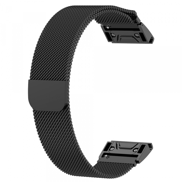 Curea Techsuit W009 pentru Garmin Watch Fenix Series, 26mm, Neagra