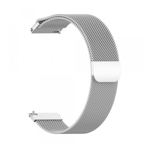 Curea Techsuit W009 pentru Samsung Galaxy Watch / Huawei Watch Series, 22mm, Argintie